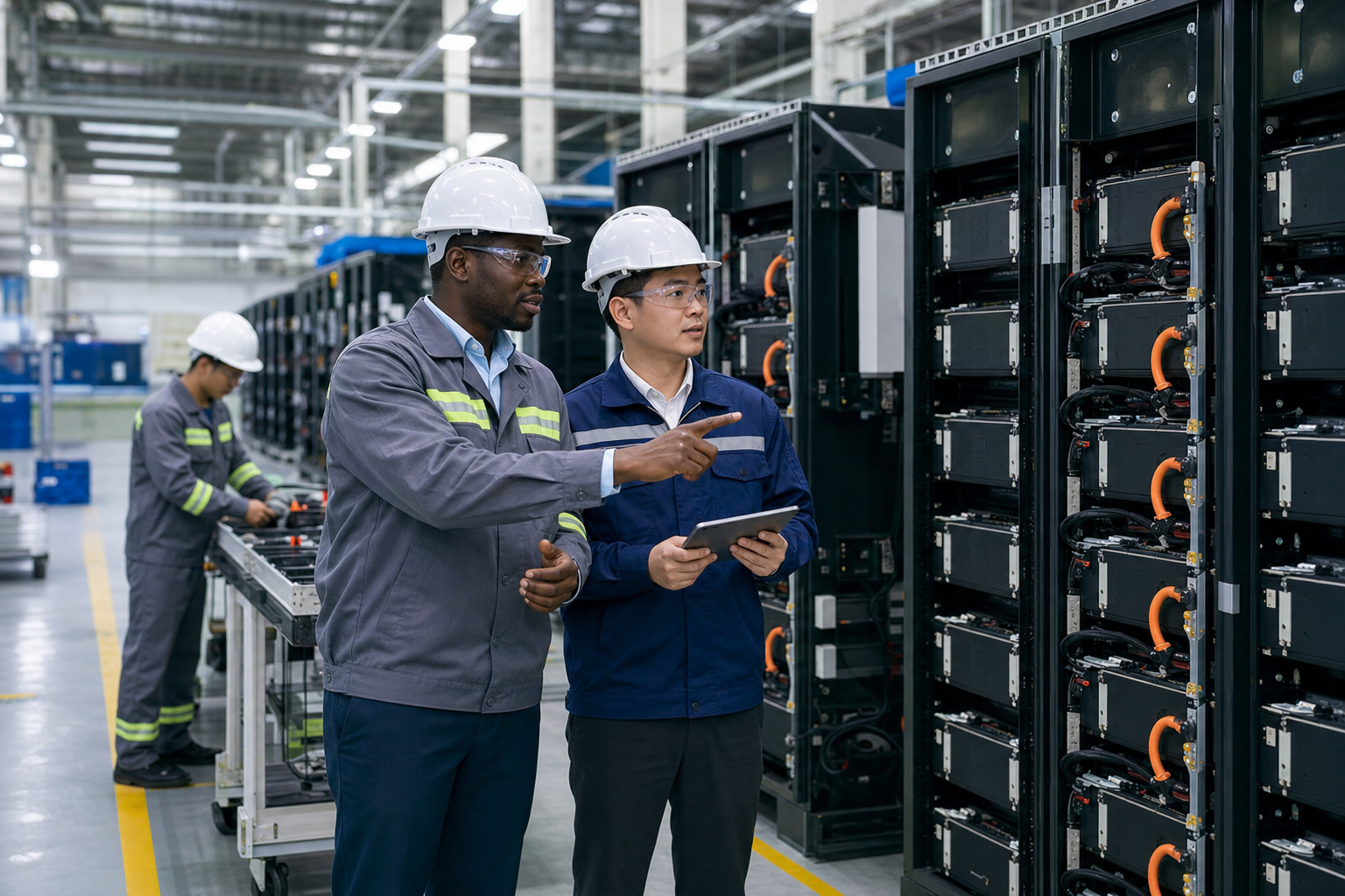 Battery manufacturing warehouse